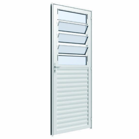 Porta Giro Laminada Basculante, Vitrolar · Linha Classic Alumínio