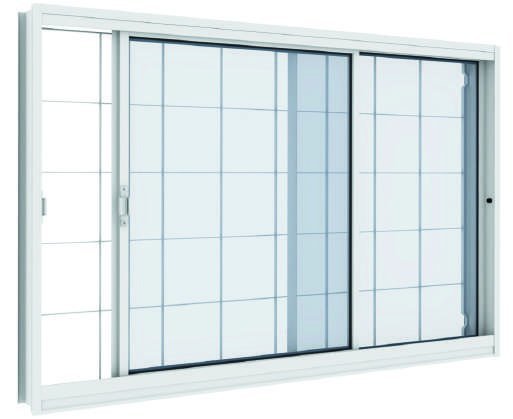 Vitrô 2 Folhas Quadriculado, Vitrolar · Linha Prática Aço